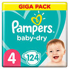 Pampers Baby-Dry 4 (124-pack)