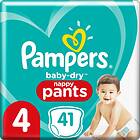 Pampers Baby-dry Nappy Pants 4 (41-pack)