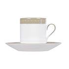 Wedgwood Vera Wang Lace Gold Espressokopp med Fat 8cl