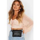 Boohoo Faux Leather Belted Bum Bag