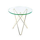 OX Denmarq O Table Tall Mini Sofabord Ø50cm (glas)