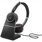 Jabra Evolve 75 MS Stereo with Stand Wireless Supra-aural Headset