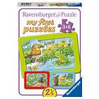 Ravensburger Pussel My First Puzzel Animal Lovers 3x6 Bitar