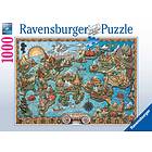 Ravensburger Puslespill Mysterious Atlantis 1000 Brikker