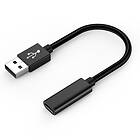 NÖRDIC USB C - USB A 3.0 F-M Adapter 0.15m