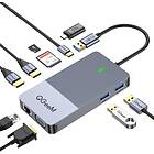 QGeeM USB 3.0/USB-C Triple Display Docking Station