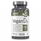 Elexir Pharma Vegan D3 Vitamin 4000IE 100 Kapslar