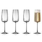 Lyngby Glas Zero Champagneglas 30cl 4-pack