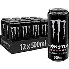 Monster Energy Ultra Black Zero Tölkki 0,5l 12-pack