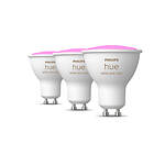 Philips Hue Bluetooth 4.3W GU10 White and Color Ambiance 3-pack