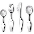 Georg Jensen Alfredo The Twist Familie Bestikksett 4 deler