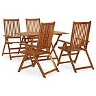 vidaXL 5 Piece Garden Dining Set Solid Acacia Wood