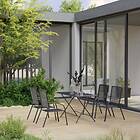 vidaXL 5 Piece Garden Dining Set Steel Anthracite