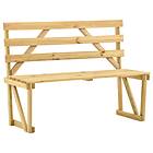 vidaXL Garden Bench 120 cm Impregnated Pinewood