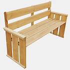 vidaXL Garden Bench 160 cm Impregnated Pinewood