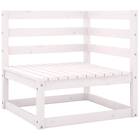 vidaXL Garden Corner Sofa White Solid Pinewood