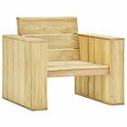vidaXL Garden Chair 89x76x76 cm Impregnated Pinewood