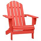 vidaXL Garden Adirondack Chair Solid Fir Wood Red