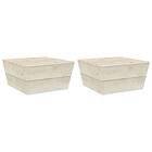 vidaXL Garden Tables 2 pcs 60x60x30 cm Impregnated Spruce Wood