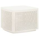 vidaXL Garden Table White 53x53x40 cm Plastic