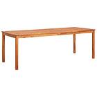 vidaXL Garden Table 215x90x74 cm Solid Acacia Wood