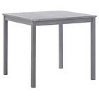 vidaXL Garden Table Grey 80x80x74 cm Solid Acacia Wood