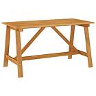 vidaXL Garden Dining Table 140x70x73.5 cm Solid Acacia Wood