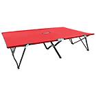 vidaXL Two Person Folding Sun Lounger Red Steel