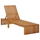 vidaXL Sun Lounger Solid Acacia Wood