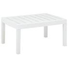 vidaXL Lounge Table White 78x55x38 cm Plastic
