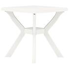 vidaXL Bistro Table White 70x70x72 cm Plastic