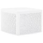 vidaXL Side Table White 54x54x36.5 cm Plastic
