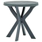 vidaXL Bistro Table Green Ø70 cm Plastic