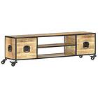 vidaXL TV Cabinet 130x30x39 cm Solid Mango Wood