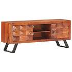 vidaXL TV Cabinet 122x30x49 cm Solid Acacia Wood