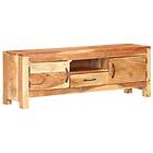 vidaXL TV Cabinet 116x30x40 cm Solid Acacia Wood