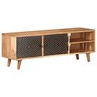 vidaXL TV Cabinet 115x30x39 cm Solid Acacia Wood