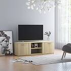vidaXL TV Cabinet Sonoma Oak 120x34x37 cm Chipboard