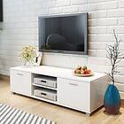 vidaXL TV Cabinet High-Gloss White 140x40.3x34.7 cm