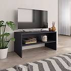 vidaXL TV Cabinet Grey 80x40x40 cm Chipboard