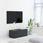 vidaXL TV Cabinet Grey 80x34x30 cm Chipboard