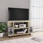 vidaXL TV Cabinet with Castors Sonoma Oak 80x40x40 cm Chipboard