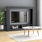 vidaXL TV Cabinet Grey 152x22x113 cm Chipboard