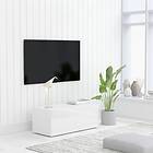 vidaXL TV Cabinet High Gloss White 80x34x30 cm Chipboard