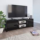 vidaXL TV Cabinet High Gloss Black 120x30x37.5 cm Chipboard