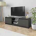 vidaXL TV Cabinet High Gloss Grey 120x30x35.5 cm Chipboard