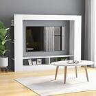 vidaXL TV Cabinet White 152x22x113 cm Chipboard