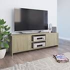 vidaXL TV Cabinet Sonoma Oak 120x30x37.5 cm Chipboard
