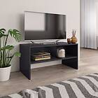 vidaXL TV Cabinet High Gloss Grey 80x40x40 cm Chipboard