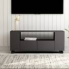 vidaXL TV Cabinet Grey 120x35x43 cm Chipboard